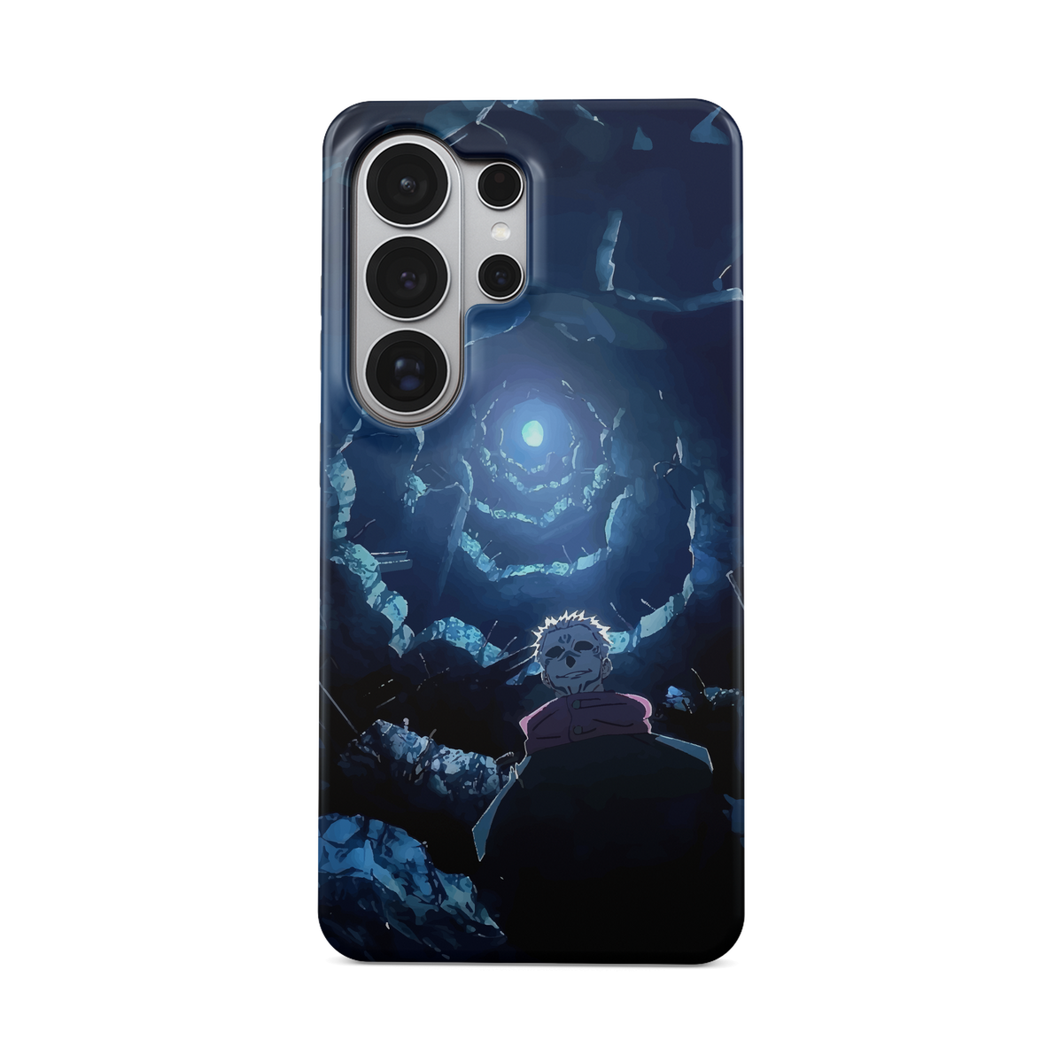 Samsung Galaxy S26 Ultra | Under the Moon | Ryomen Sukuna phone case, front view.