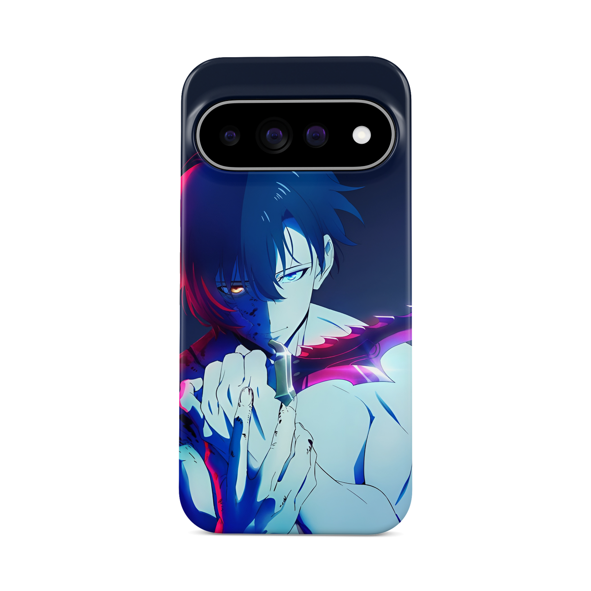 Google Pixel 11 Pro | Reborn | Sung Jin-Woo phone case, front view.