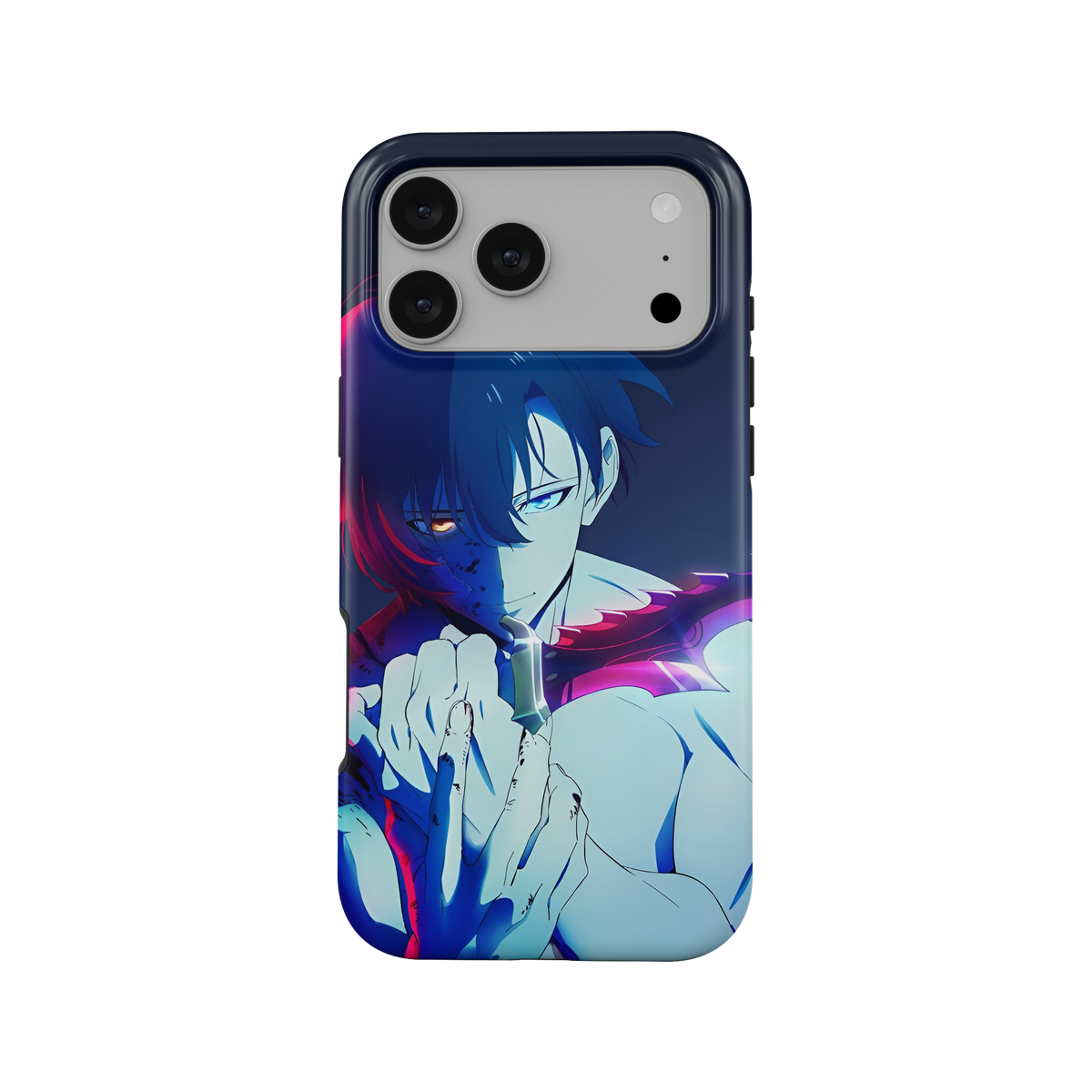 iPhone 17 Pro Max · Renacido | Sung Jin-Woo · Diseño de la funda y acabado brillante