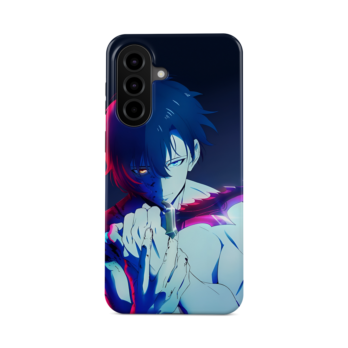 Samsung Galaxy A37 | Reborn | Sung Jin-Woo phone case, front view.