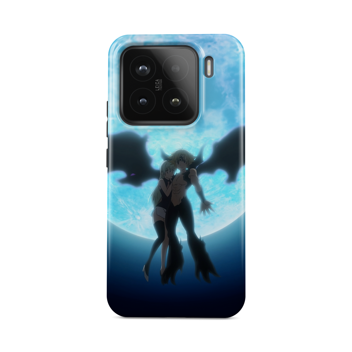 Xiaomi 15 | The Forbidden Moonlight | Meliodas x Elizabeth phone case, front view.