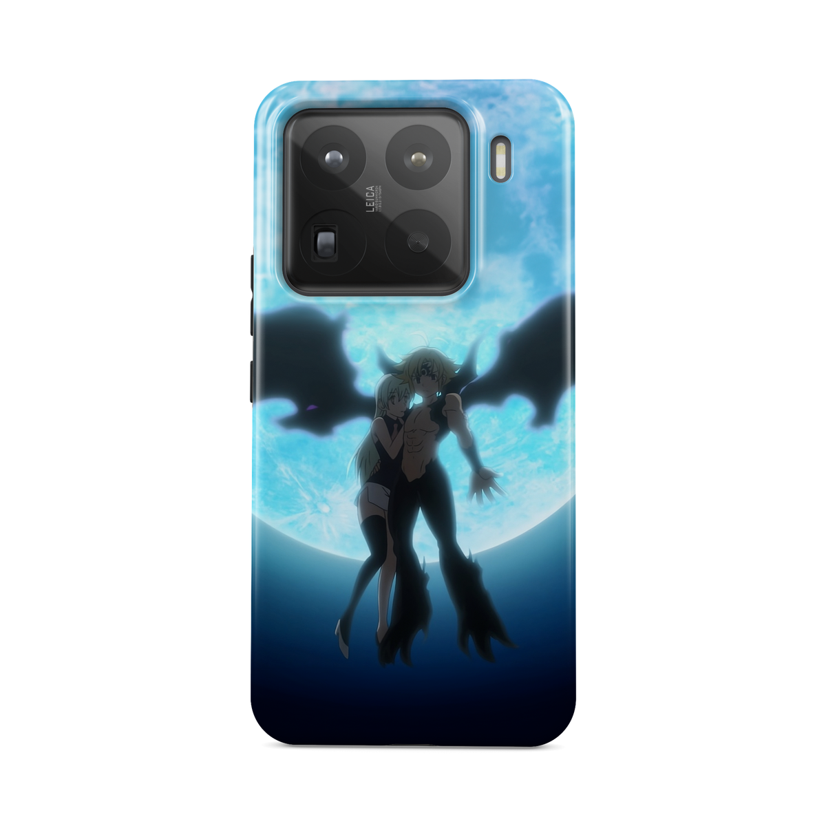 Xiaomi 15 Pro | The Forbidden Moonlight | Meliodas x Elizabeth phone case, front view.