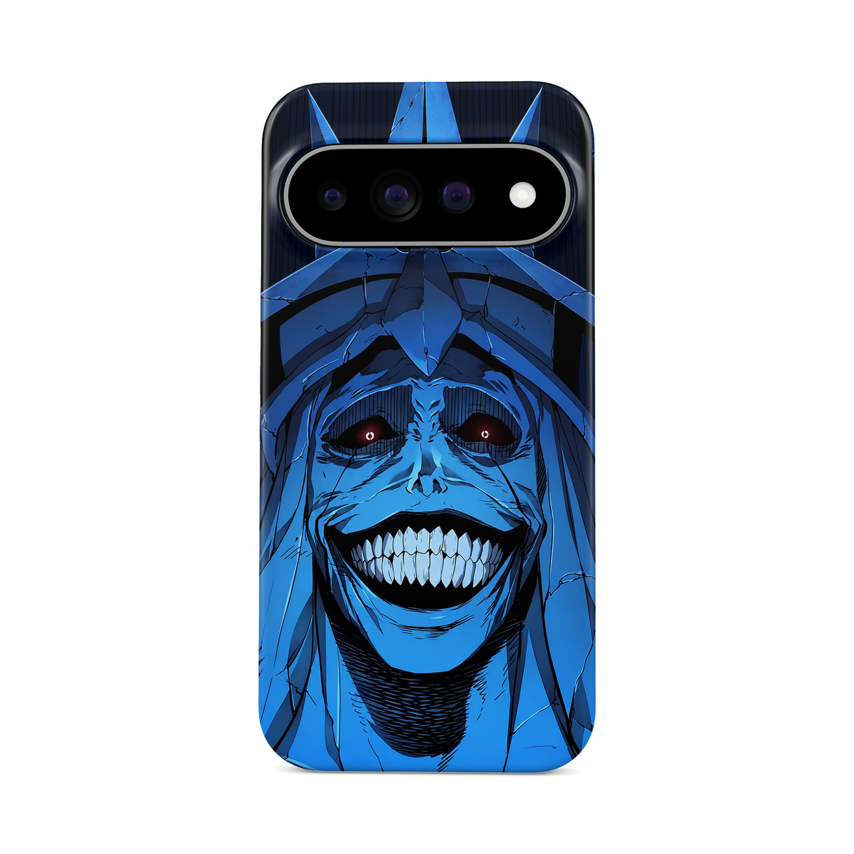 Google Pixel 11 Pro XL | Smile | Statue of God phone case, front view.