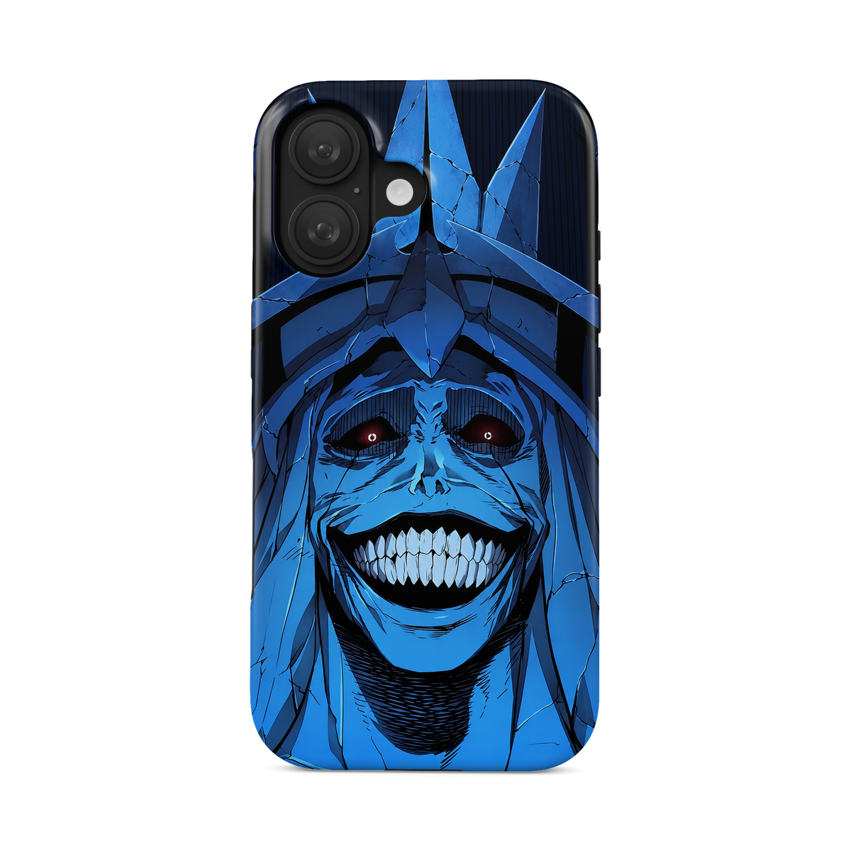 iPhone 16 | Smile | Statue of God phone case, front view.