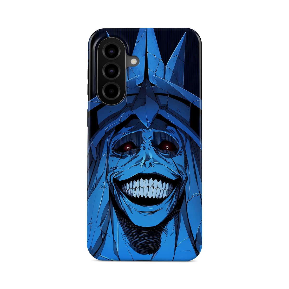 Samsung Galaxy A57 | Smile | Statue of God phone case, front view.